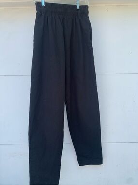 Edward's Womens/Unisex Black Chef Pants